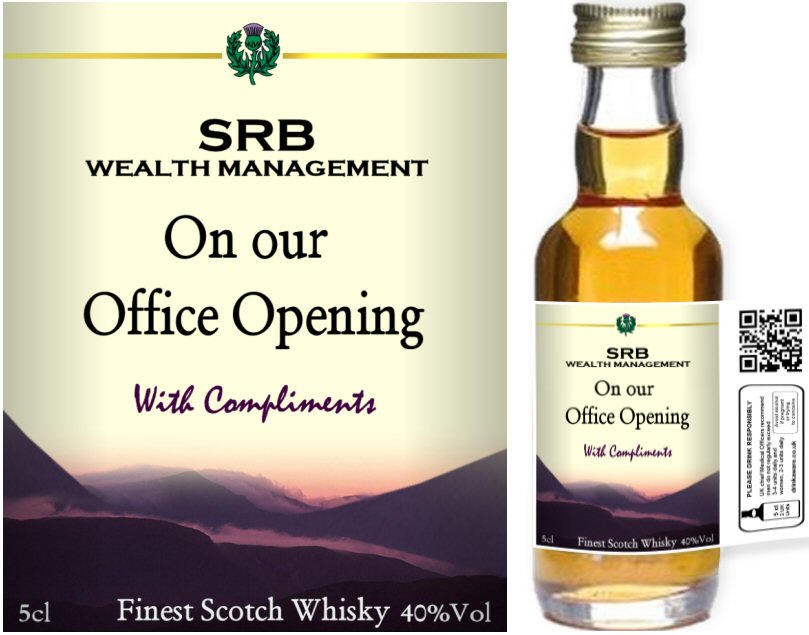 Own Brand Label: 03 | Personalised Alcoholic Miniatures - Click Image to Close